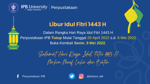 Perpustakaan IPB_Libur Idul Fitri 1443 H